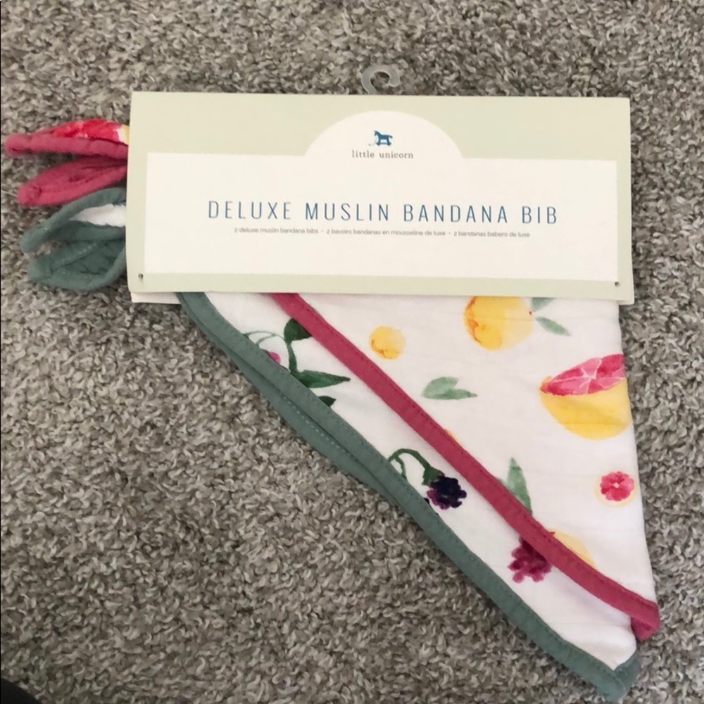 Little Unicorn Deluxe Muslin Bandana bib